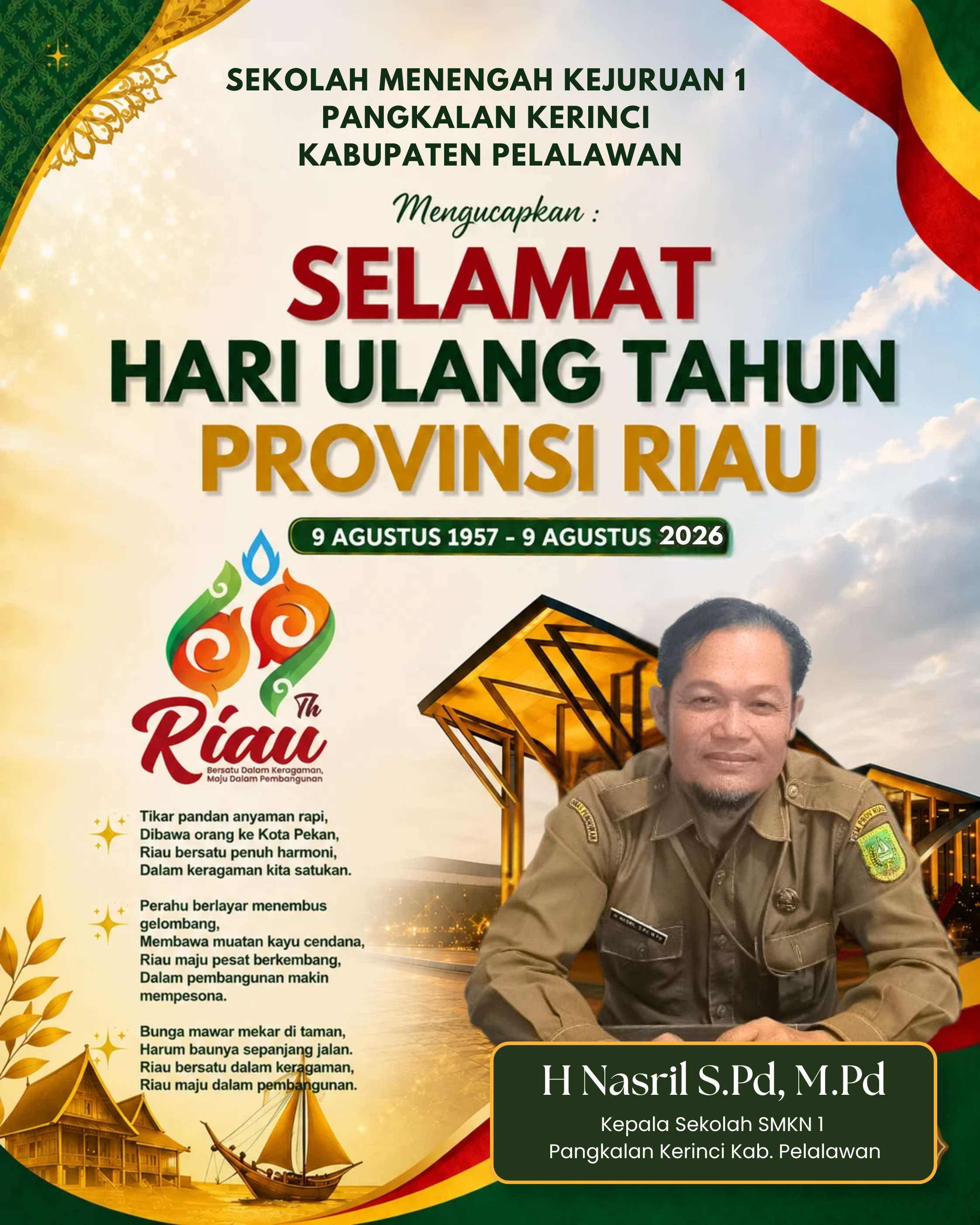 Selamat HUT RIAU Ke-69