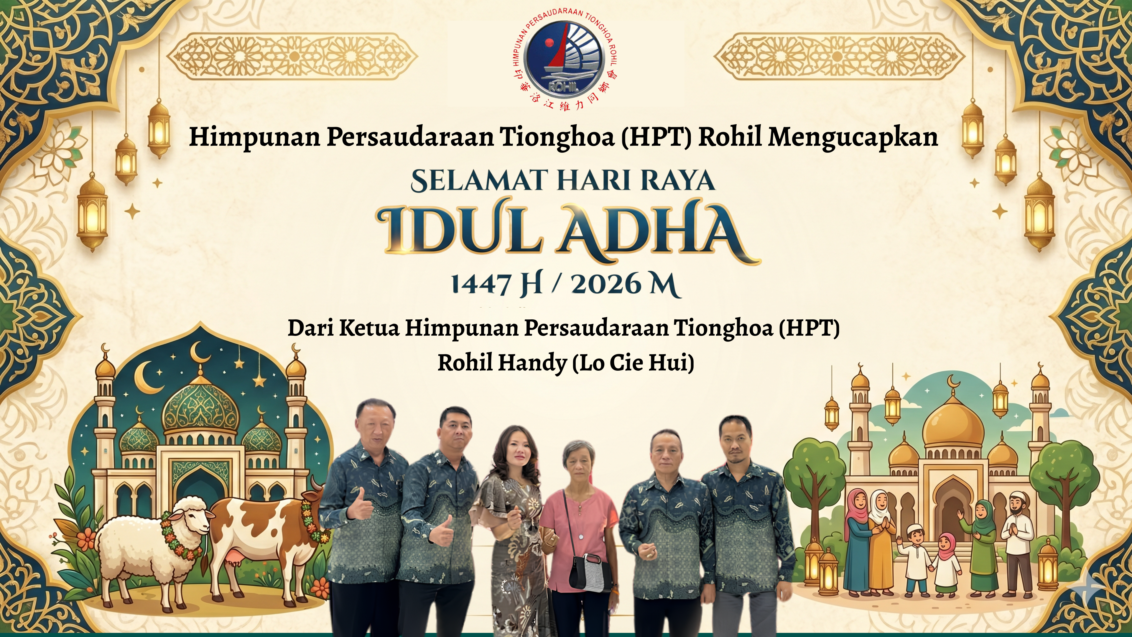 Selamat Idul Adha dari Ketua Himpunan Persaudaraan Tionghoa (HPT) Rohil