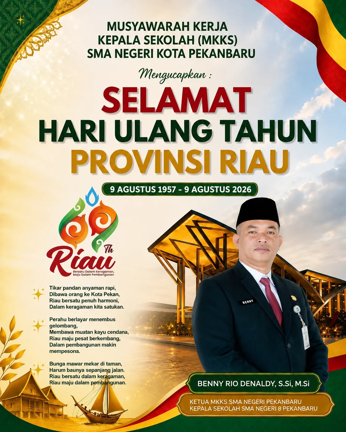 Selamat HUT RIAU ke-69 