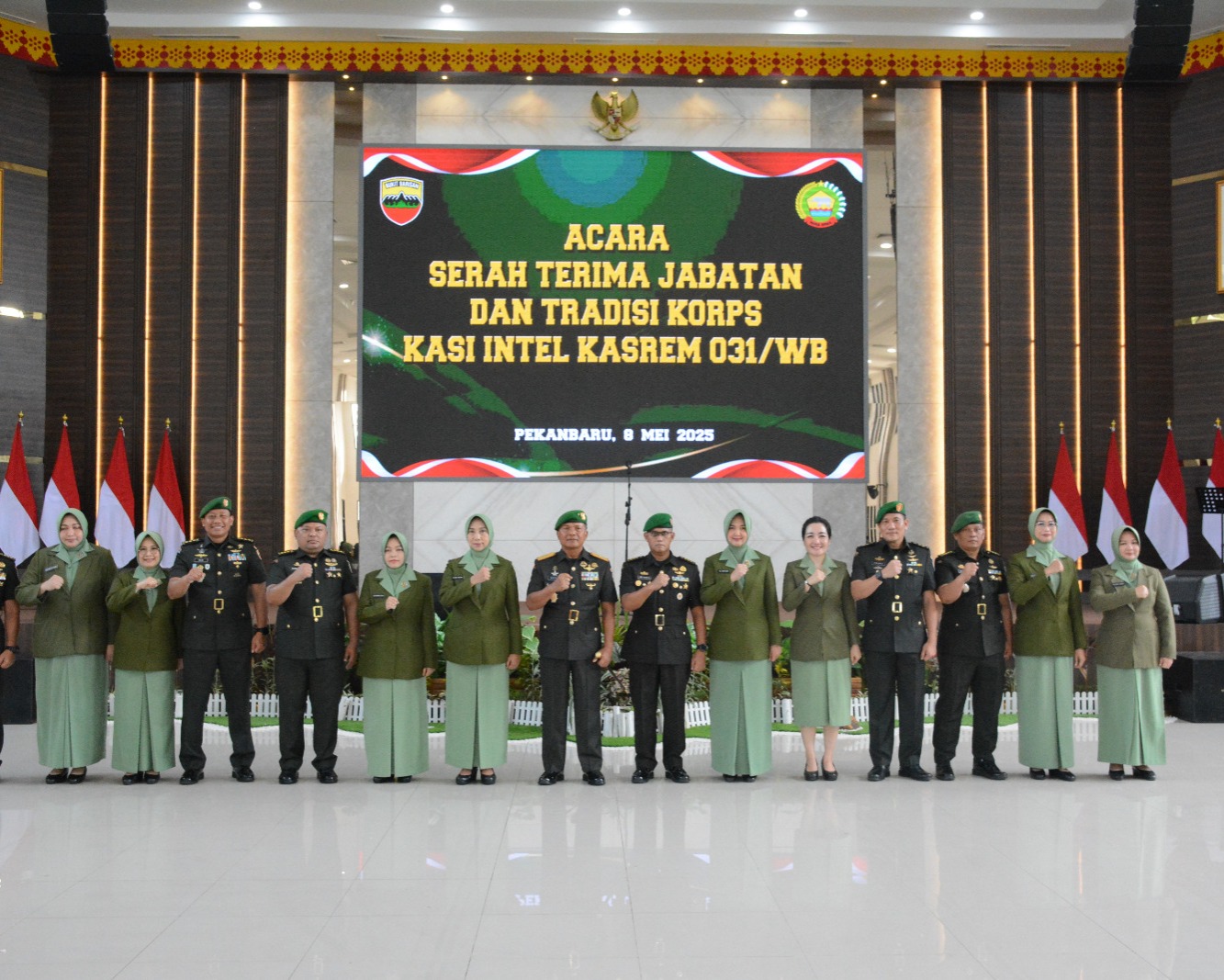 Danrem 031/WB Pimpin Sertijab Kepala Seksi Intelijen Kasrem 031/Wira Bima