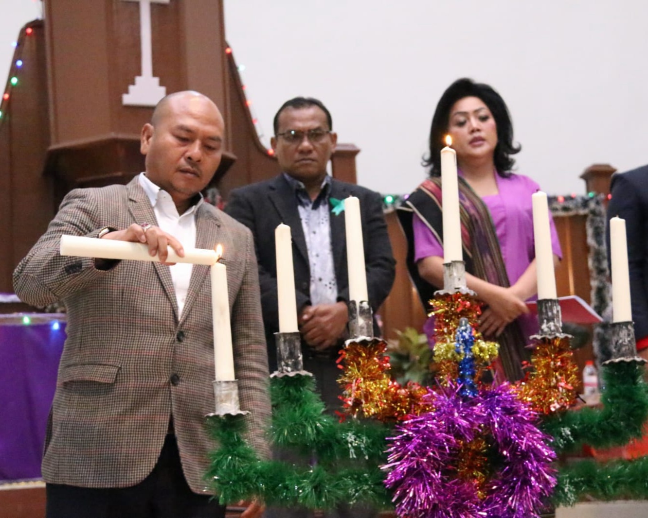 Natal Oikumene, Bupati Taput Nikson Nababan Serukan Kokompakan Dan Kerja Sama Di Kecamatan Siborongborong