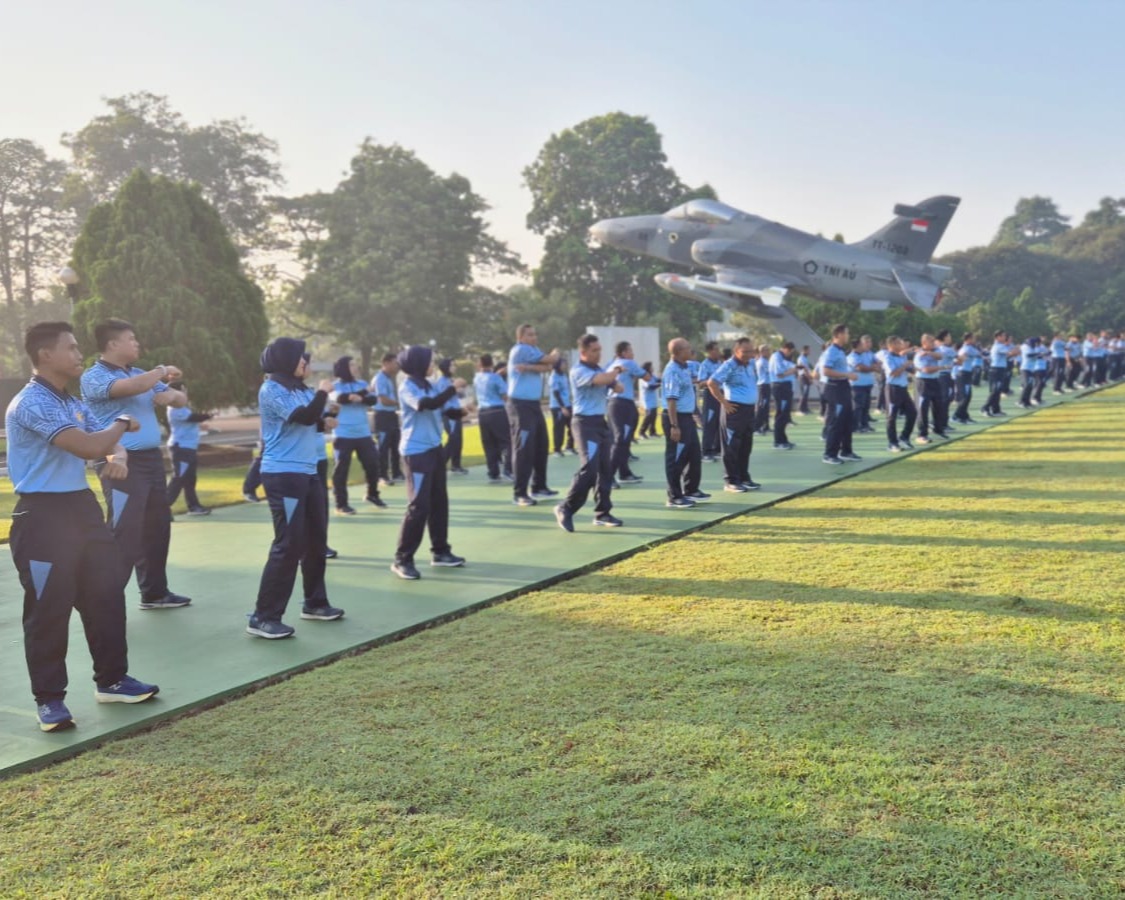 Jaga Kebugaran Tubuh, Personel Koopsud I Gelar Senan Bersama
