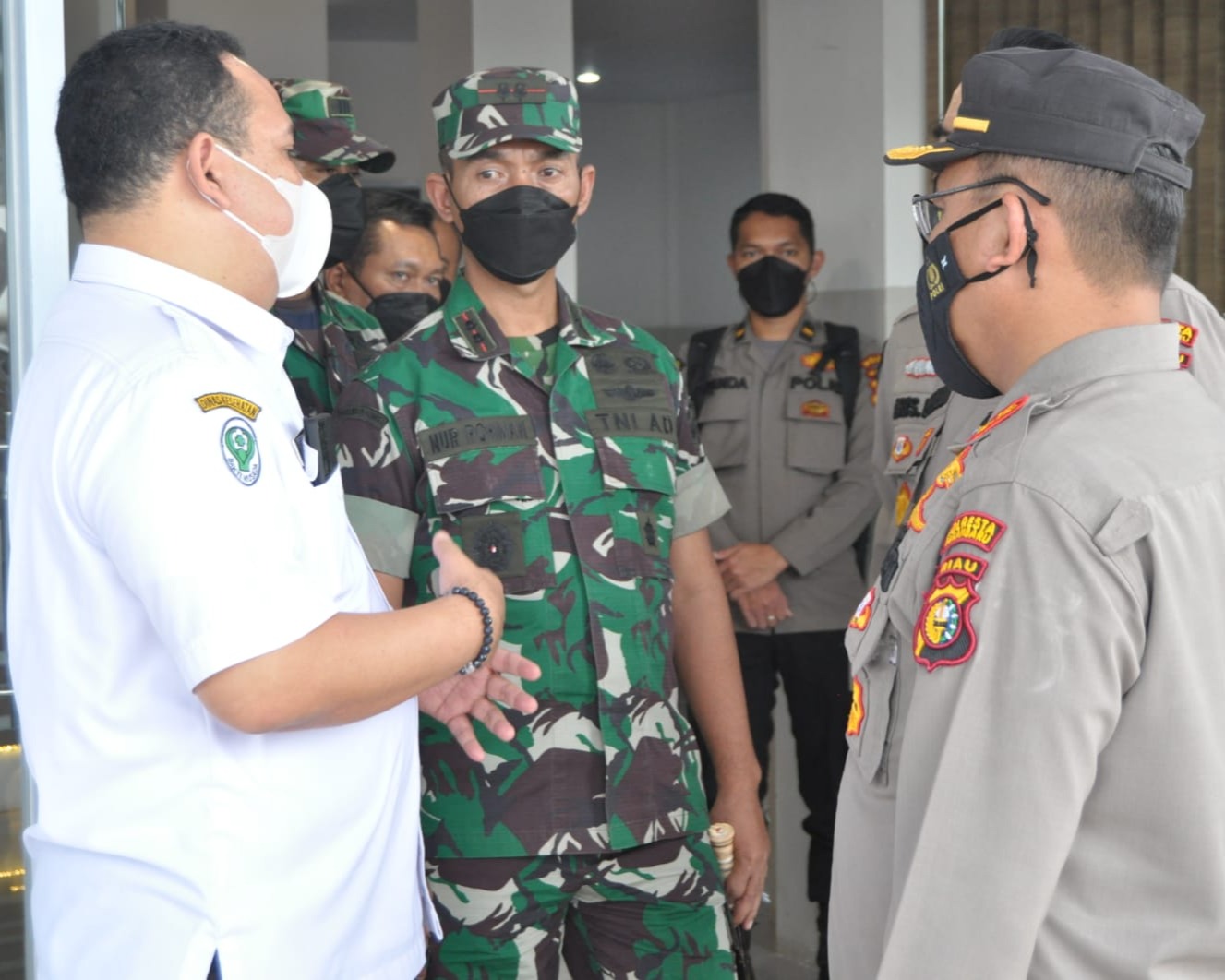 Dandim 0301/PBR Hadiri Launching Vaksinasi Merdeka Anak Usia 6-11 Tahun Secara Virtual di Vaksin Center RS Bhayangkara Polda Riau