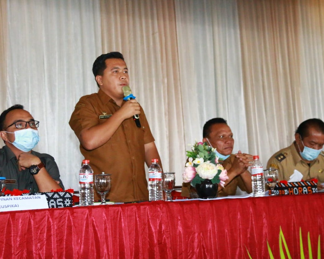 Pimpin Musrenbang Penyusunan RKPD Tahun 2022 Kecamatan Siborong-borong, Wabup Taput Tekankan Penggunaan Dana Desa Dukung Kesehatan Masyarakat