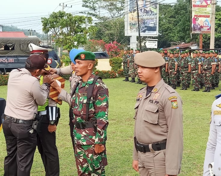 Wakapolres Pimpin Apel Gelar Pasukan Operasi Zebra Muara Takus 2019 Polres Kampar