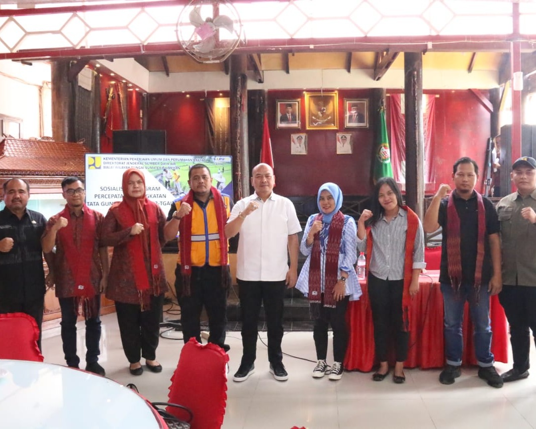 Bupati Taput Pimpin Rapat Sosialisasi dan Koordinasi Pelaksanaan Program Percepatan Peningkatan Tata Guna Air Irigasi (P3-TGAI)