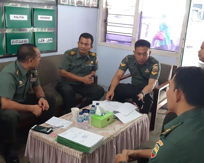 Tim Wasev Kodam l/BB Pantau Pelaksanaan Program Kerja Staf Teritorial Kodim 0301/Pekanbaru