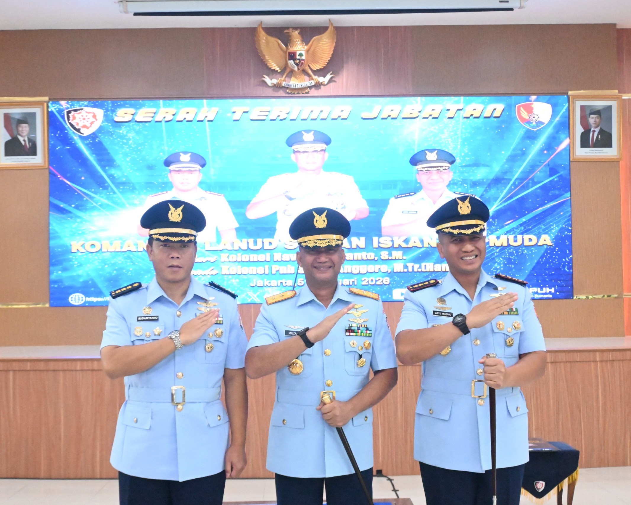 Pimpin Sertijab Danlanud SIM, Pangkodau I Tekankan Prioritaskan Bidang Teritorial