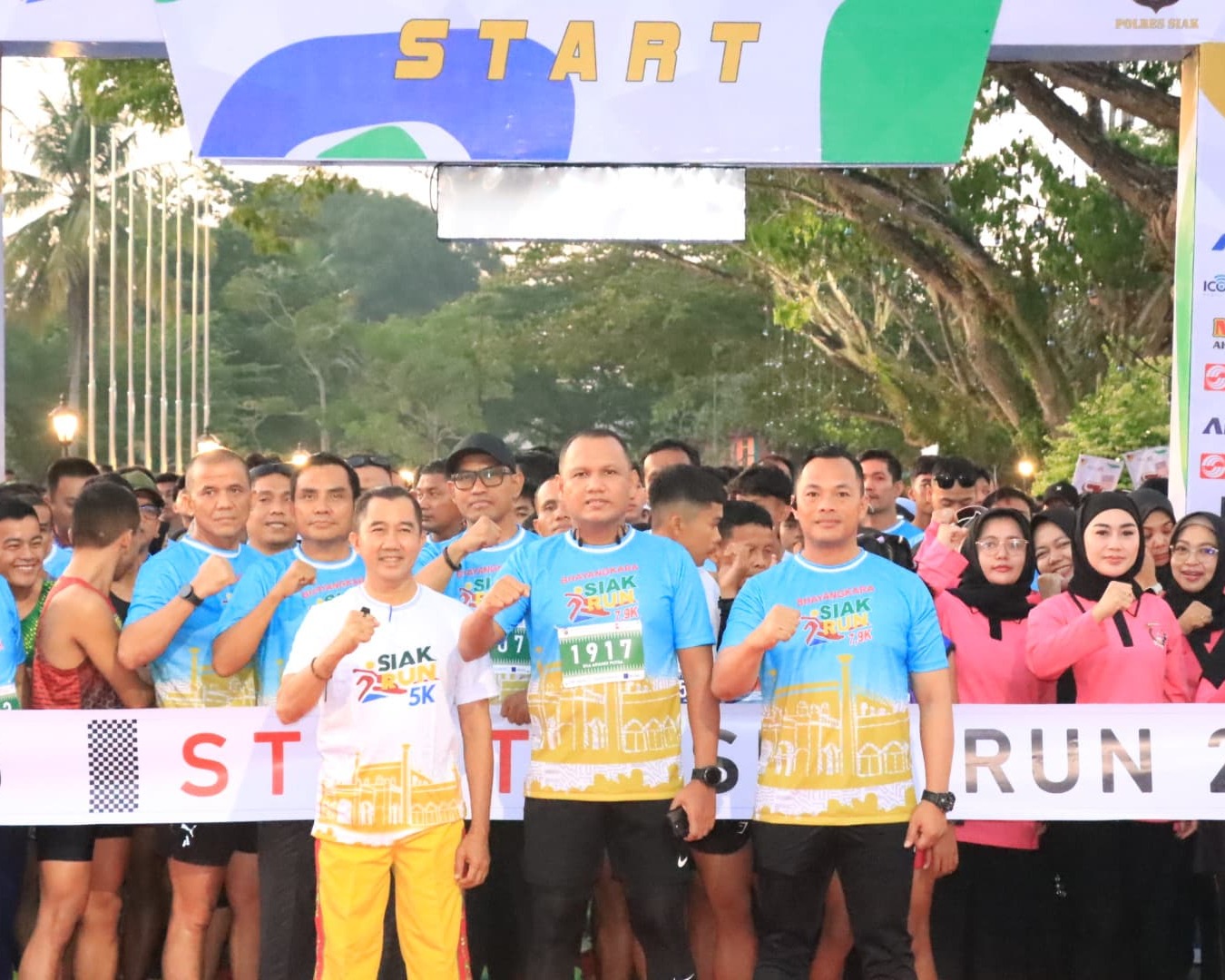 Siak Run 2025 Dan Road To RBR 7,9 K, Meriahkan HUT Bhayangkara Ke-79, Ribuan Peserta Padati Lapangan Siak Bermadah