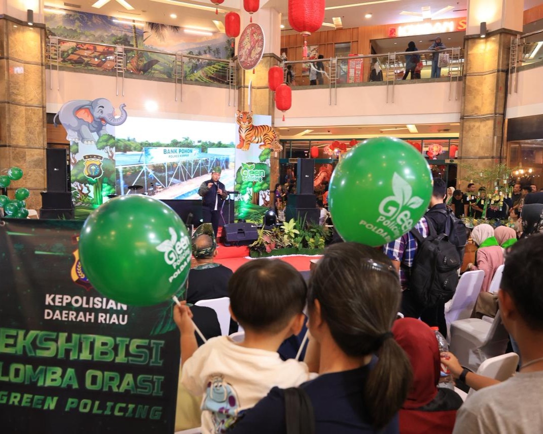 Puncak Ekshibisi Lomba Orasi Green Policing Polda Riau Tahun 2026
