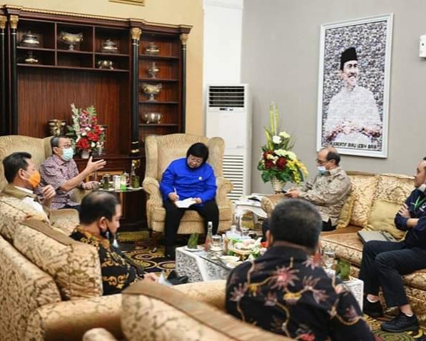 Menteri LHK Lakukan Kunker Di Provinsi Riau, Untuk Melakukan Konfirmasi Penyelesaian Karhutla Secara Primer