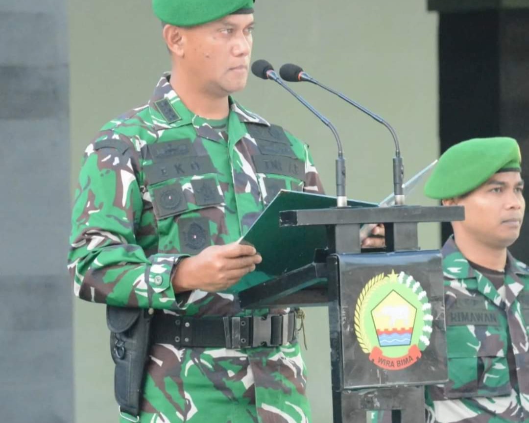 Kasrem 031/WB Pimpin Upacara Bendera 17an Bulan Oktober 2024