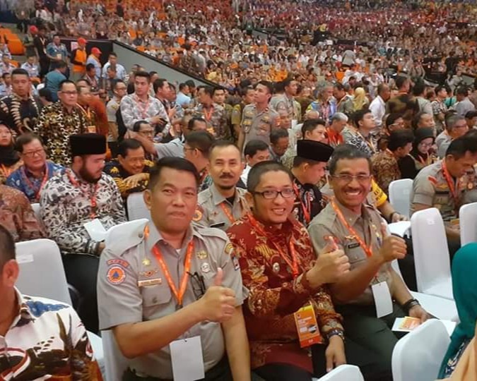 Wawako Padang Hendri Septa Hadiri Rakornas Penanggulangan Bencana Bersama Presiden Jokowi