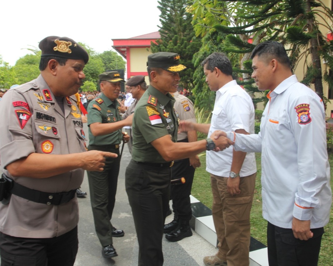 Wakapolda Kalteng Terima Kunjungan Kerja Pangdam XII Tanjung Pura