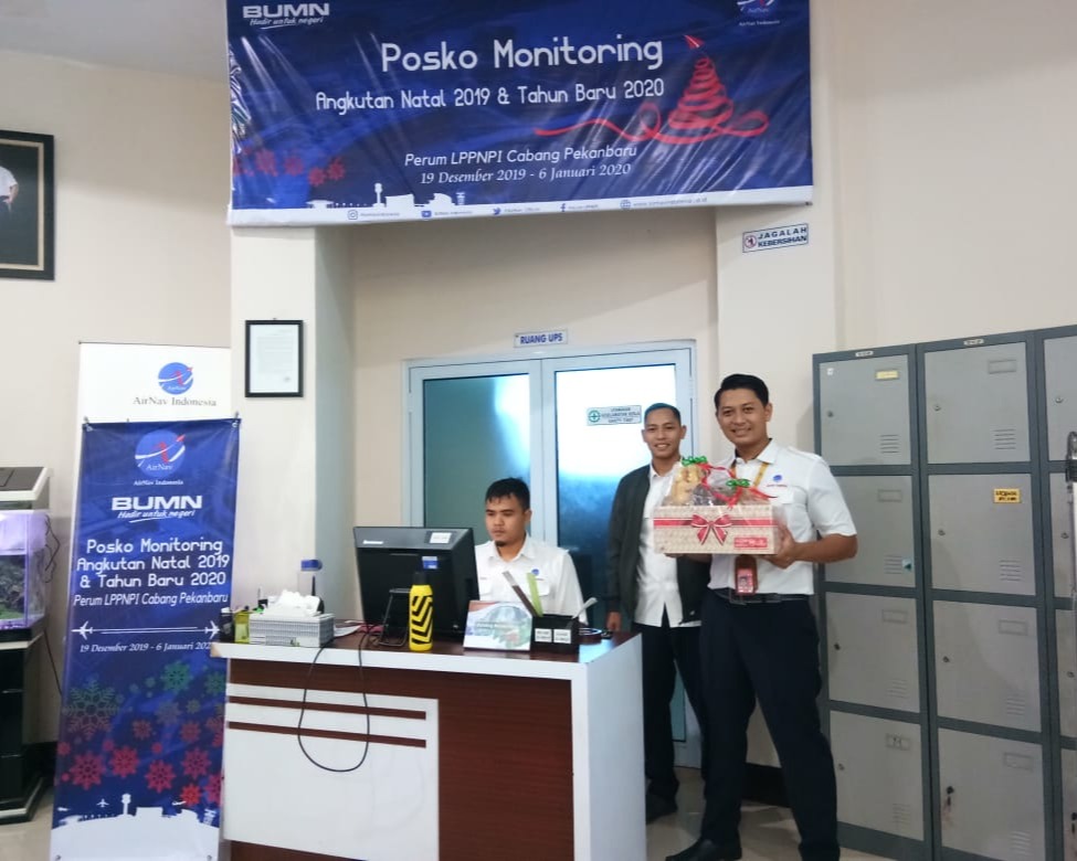 AirNav Indonesia Cabang Kota Pekanbaru Siap Untuk Laksanakan Posko Monitoring Angkutan Hari Natal 2019 dan Tahun Baru 2020