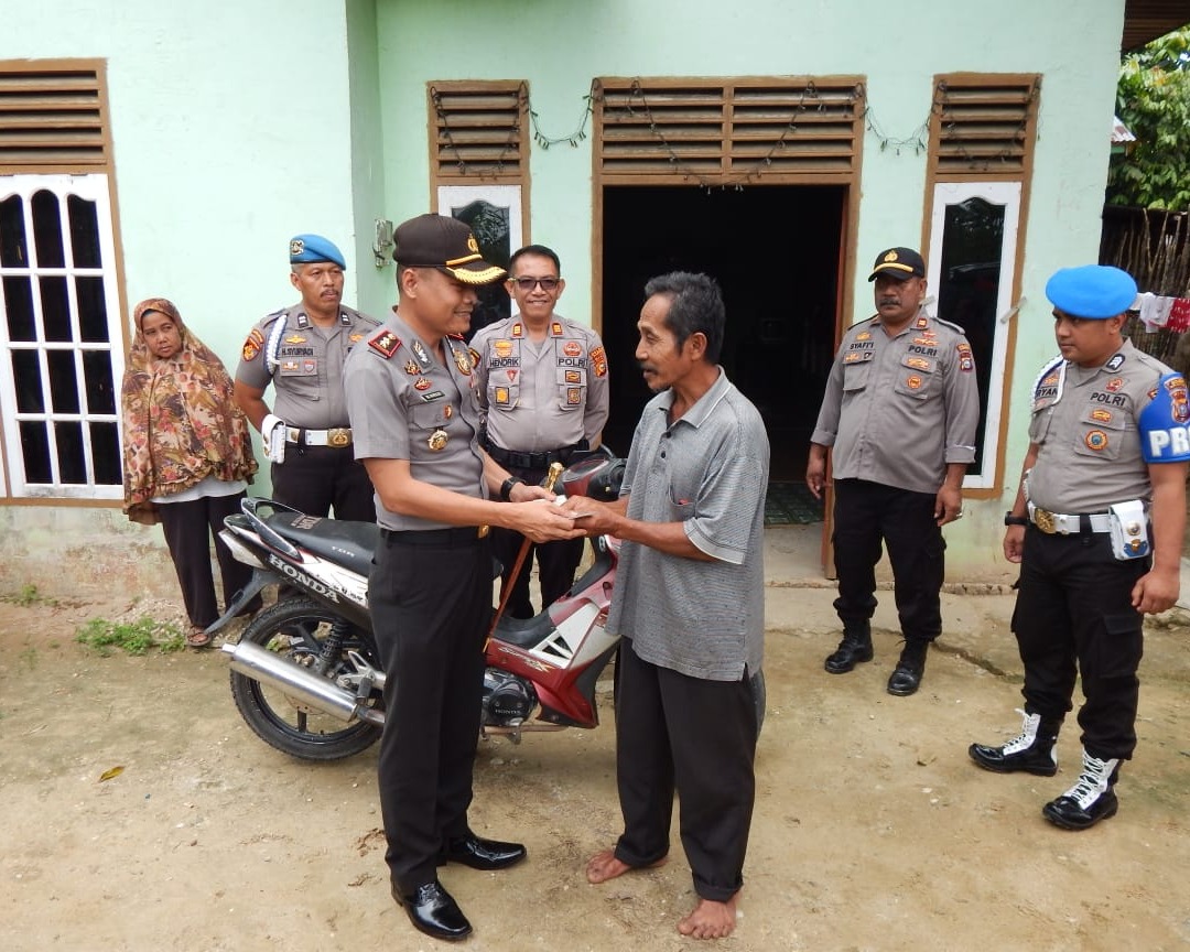 Korban Curanmor di Kampar ini Kaget, Motornya Yang Hilang Dicuri Diantarkan Polisi Kerumahnya