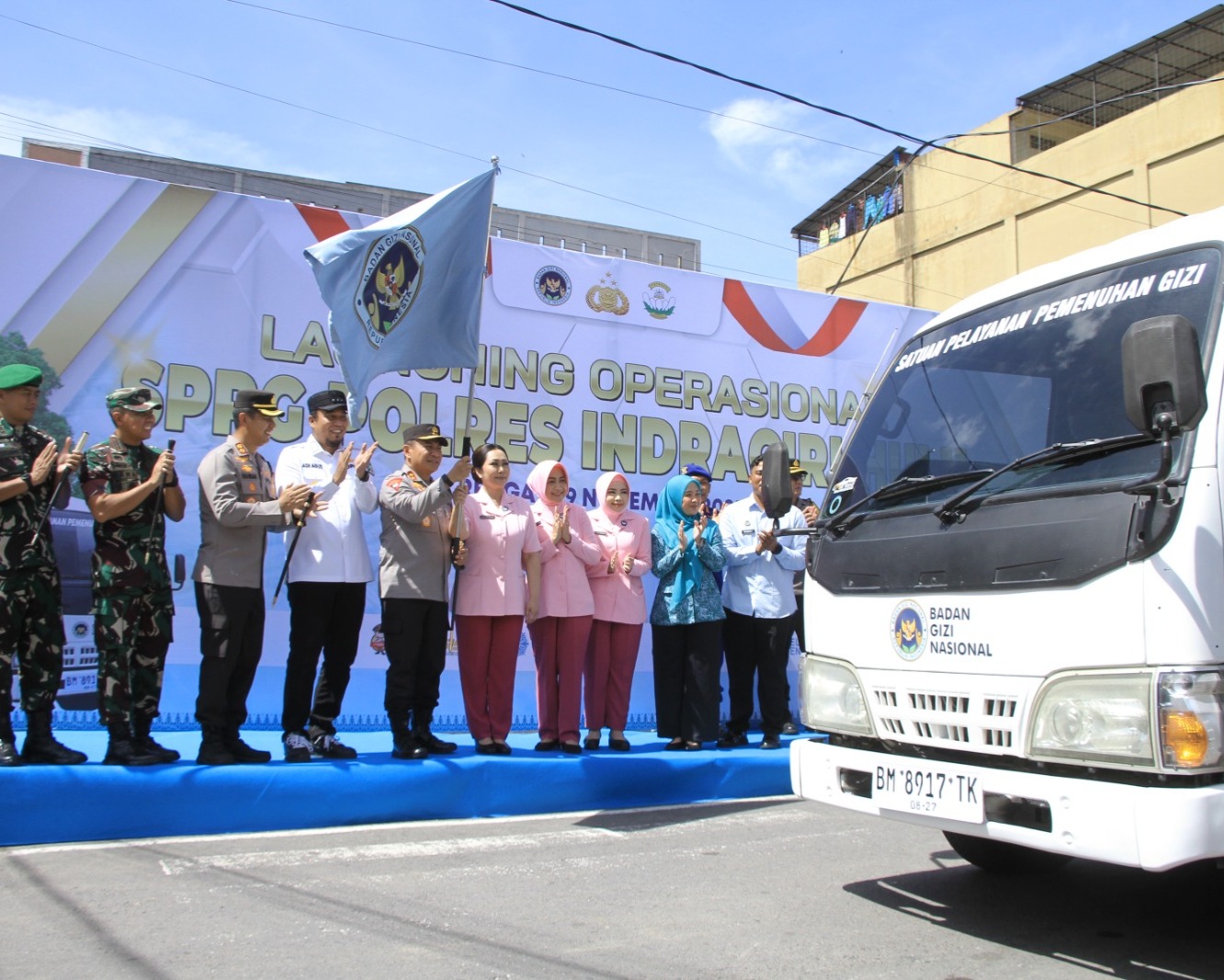 Wujudkan Gizi Aman Dan Berkualitas, Polda Riau Resmikan SPPG Ke-11 Di Inhu