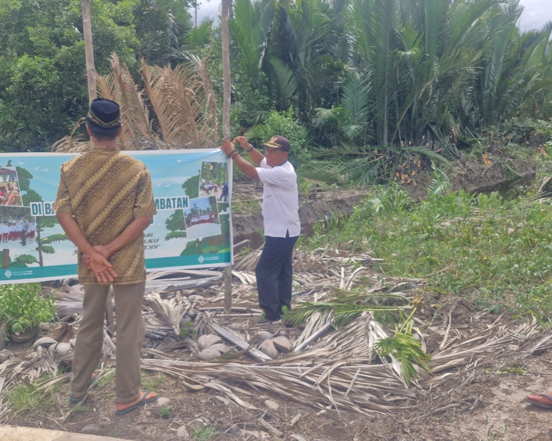 Polres Pelalawan Gelar Doa Bersama Pembangunan Jembatan Merah Putih Presisi Tahap II Di Sungai Emas