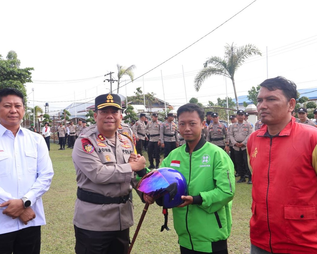 Polres Pelalawan Gelar Apel Pasukan Dan Kendaraan Dalam Operasi Zebra Lancang Kuning 2025