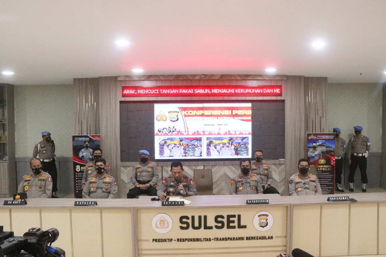 Pasca Bom Bunuh Diri, Polri Amankan Lima Bom Aktif dan Tangkap 13 Terduga Teroris di Jakarta - Makassar - NTB