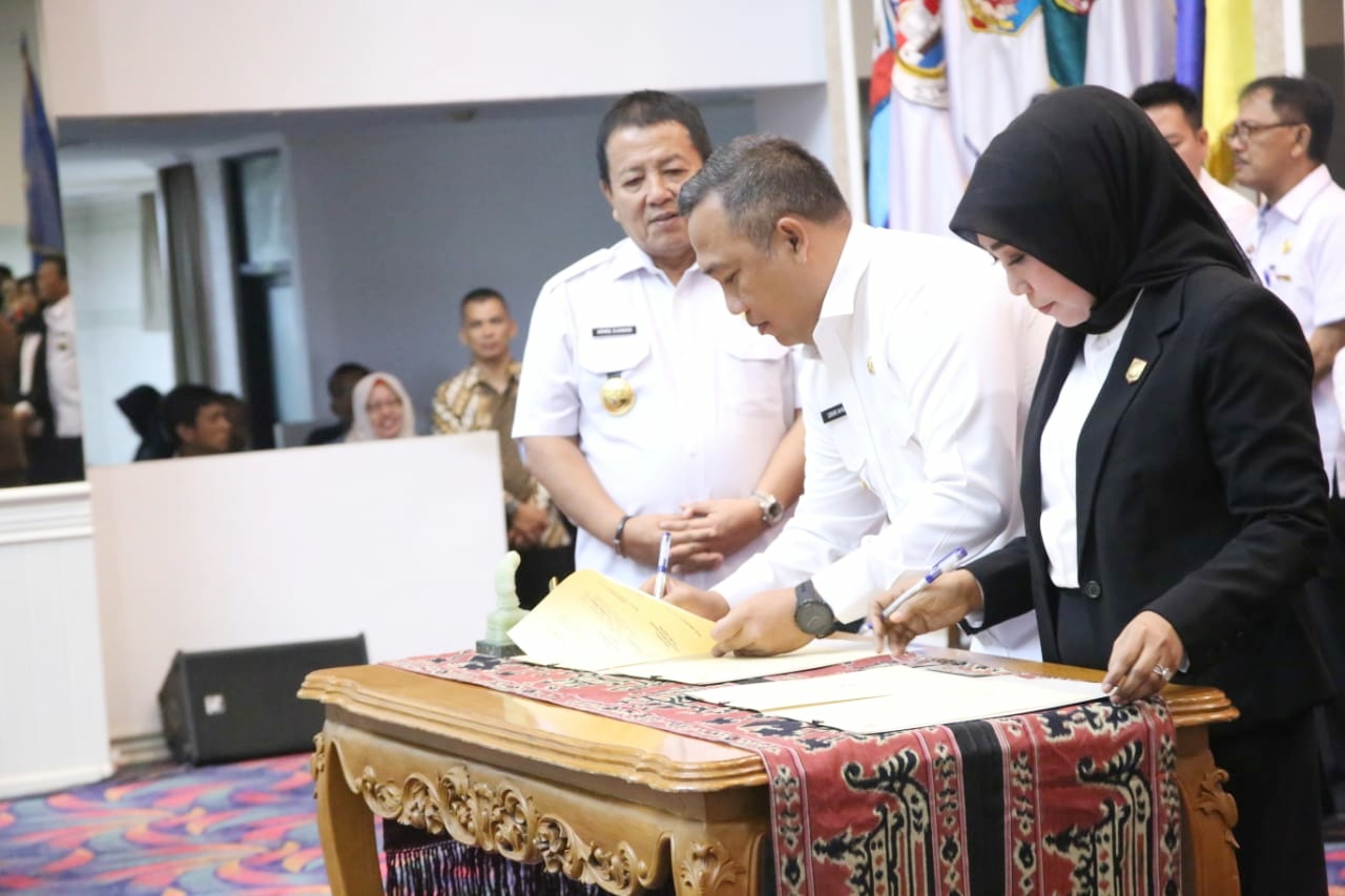 Bupati Tubaba Umar Hadiri Acara Kesepakatan Bersama Bidang Hukum dan TUN