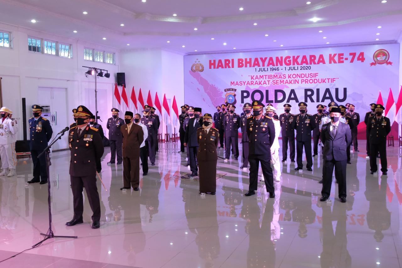 Dipimpin Presiden Jokowi, Puncak Peringatan Hari Bhayangkara Ke 74 Digelar Secara Virtual