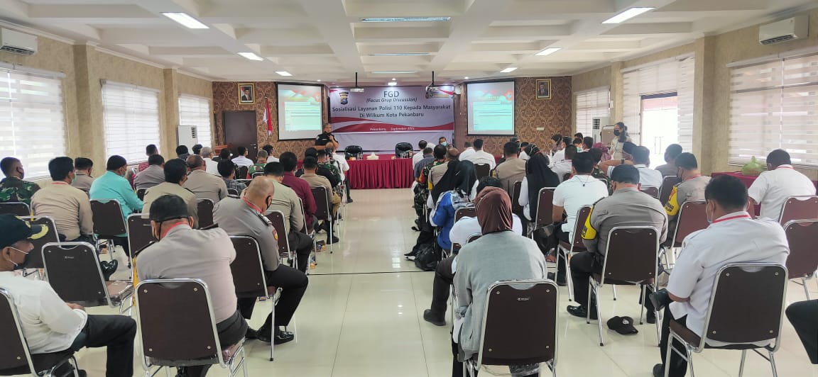 Focus Grup Discussion Sosialisasi Layanan Polisi 110 Kepada Masyarakat Di Wilayah Hukum Kota Pekanbaru