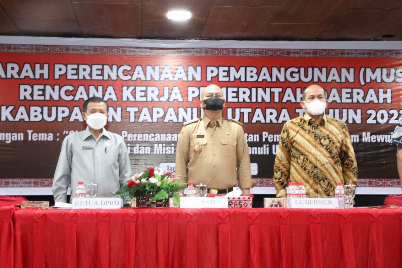 Resmi Buka Musrenbang RKPD Kabupaten Tapanuli Utara Tahun 2023, Bupati Nikson Nababan: Prioritas Infrastruktur Jalan Dan Jembatan