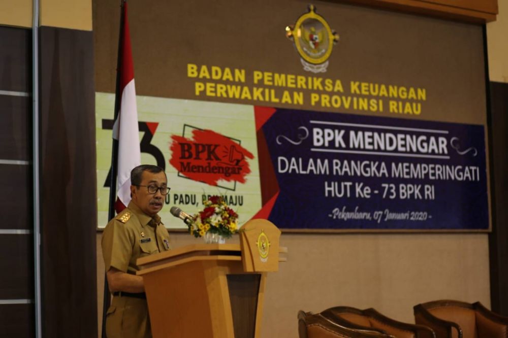 Gubri Hadiri Acara BPK Mendengar, Dalam Rangka Memperingati HUT Ke 73 BPK RI 