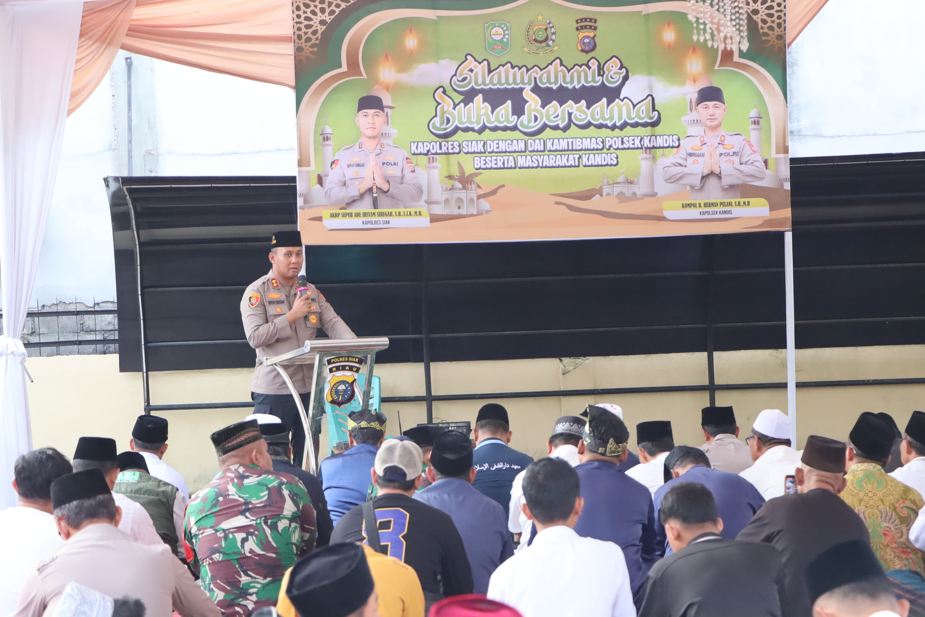 Kapolres Siak Gelar Safari Ramadhan dan Buka Puasa Bersama Da’i Kamtibmas di Polsek Kandis