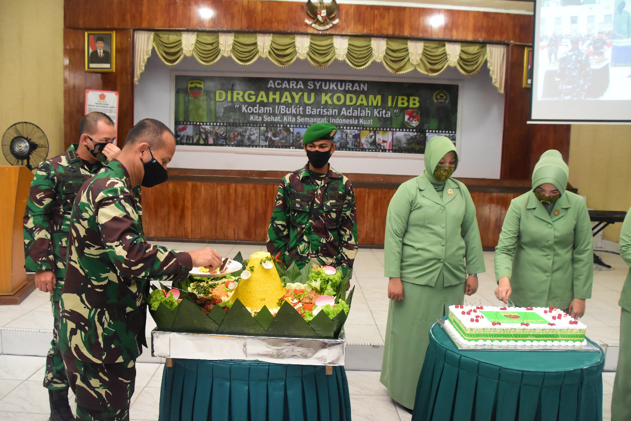 Puncak Peringatan HUT Kodam I/BB Ke 70 Tahun, Korem 031/WB Gelar Acara Syukuran