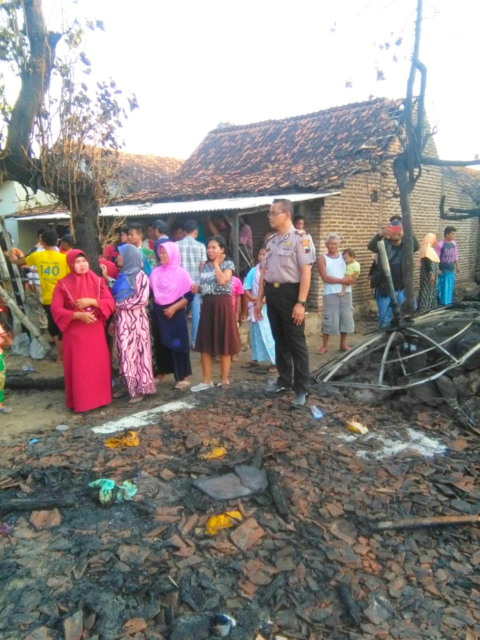 Diduga Gegara Bakar Sampah, 9 Rumah di Desa Tanjungan Rembang Terbakar