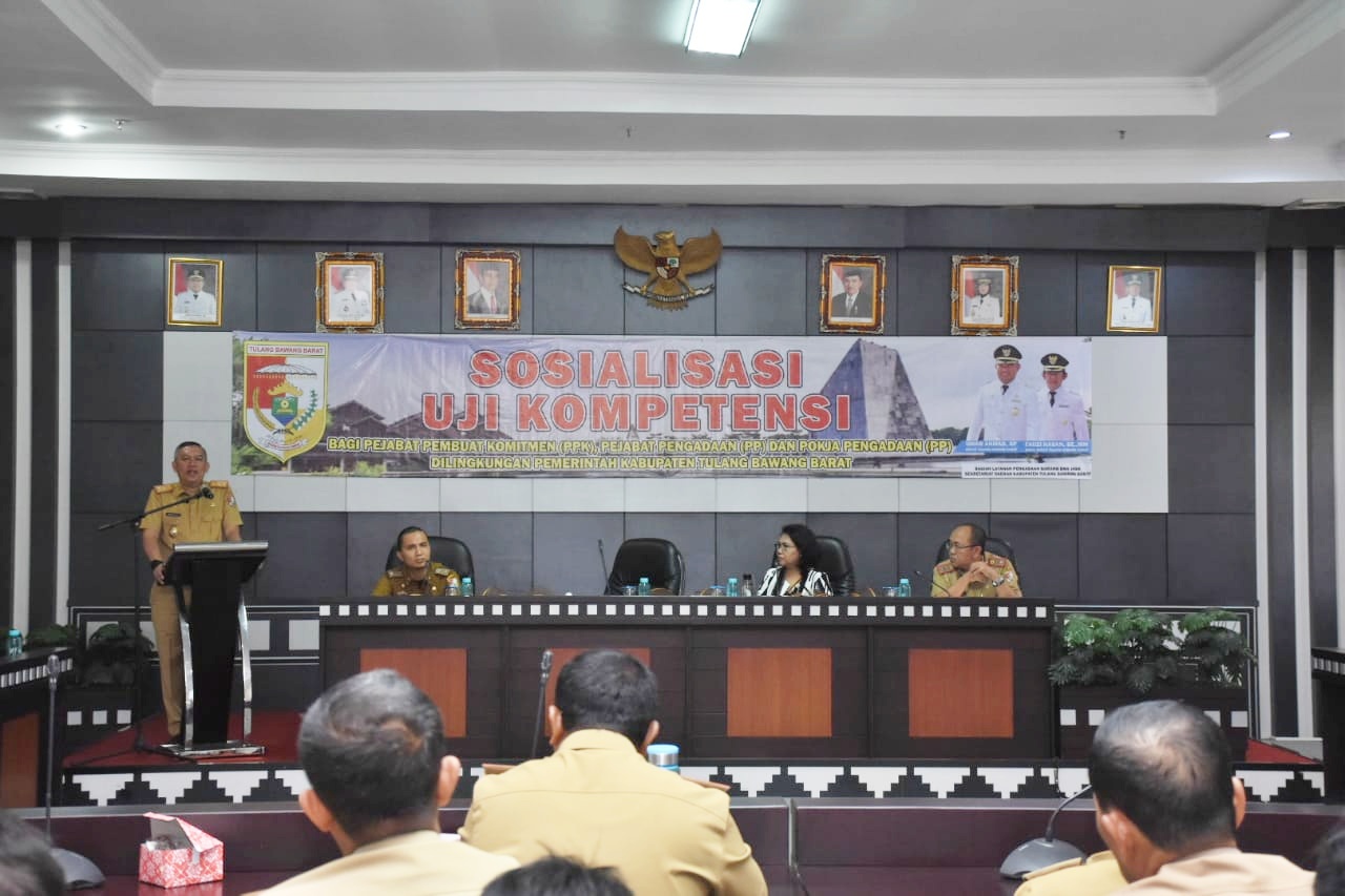 Pemkab Tubaba Adakan Sosialisasi Uji Kompetensi Bagi PPK