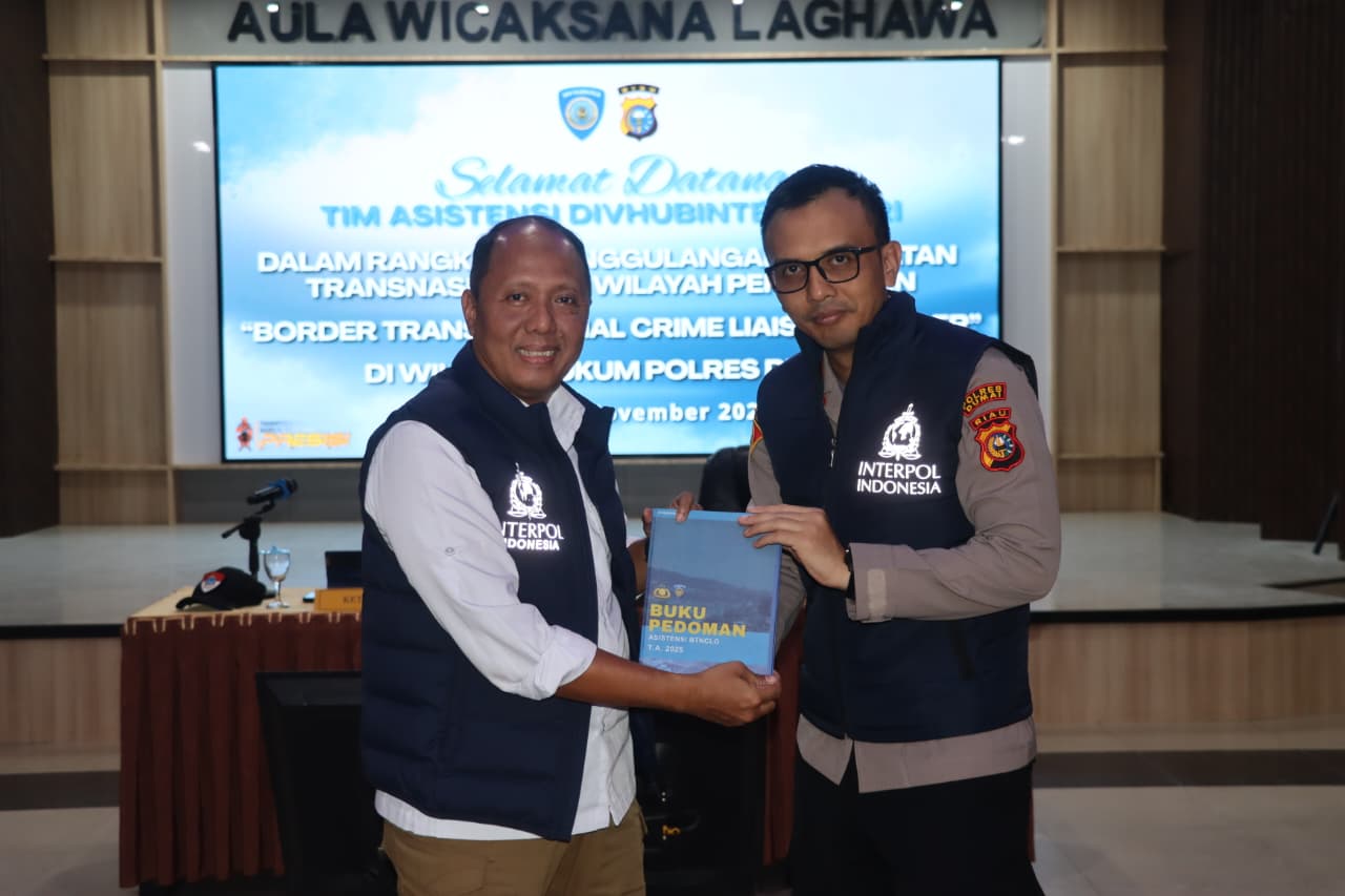 Polres Dumai Terima Asistensi dari Divhubinter Polri Dalam Penanggulangan Kejahatan Transnasional