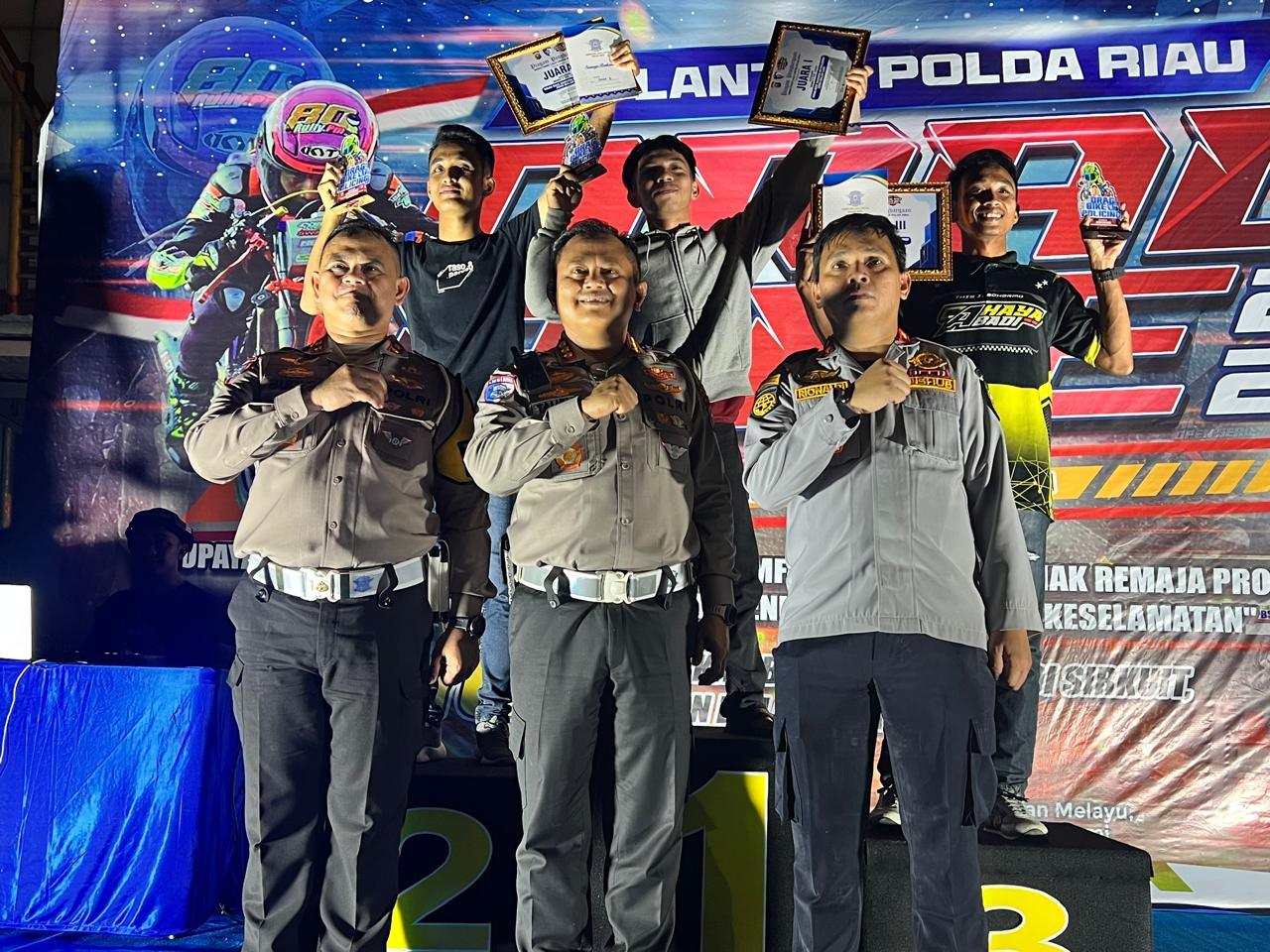 Drag Bike Policing Session VIII, Langkah Humanis Ditlantas Polda Riau Reduksi Balap Liar Dan Hidupkan UMKM