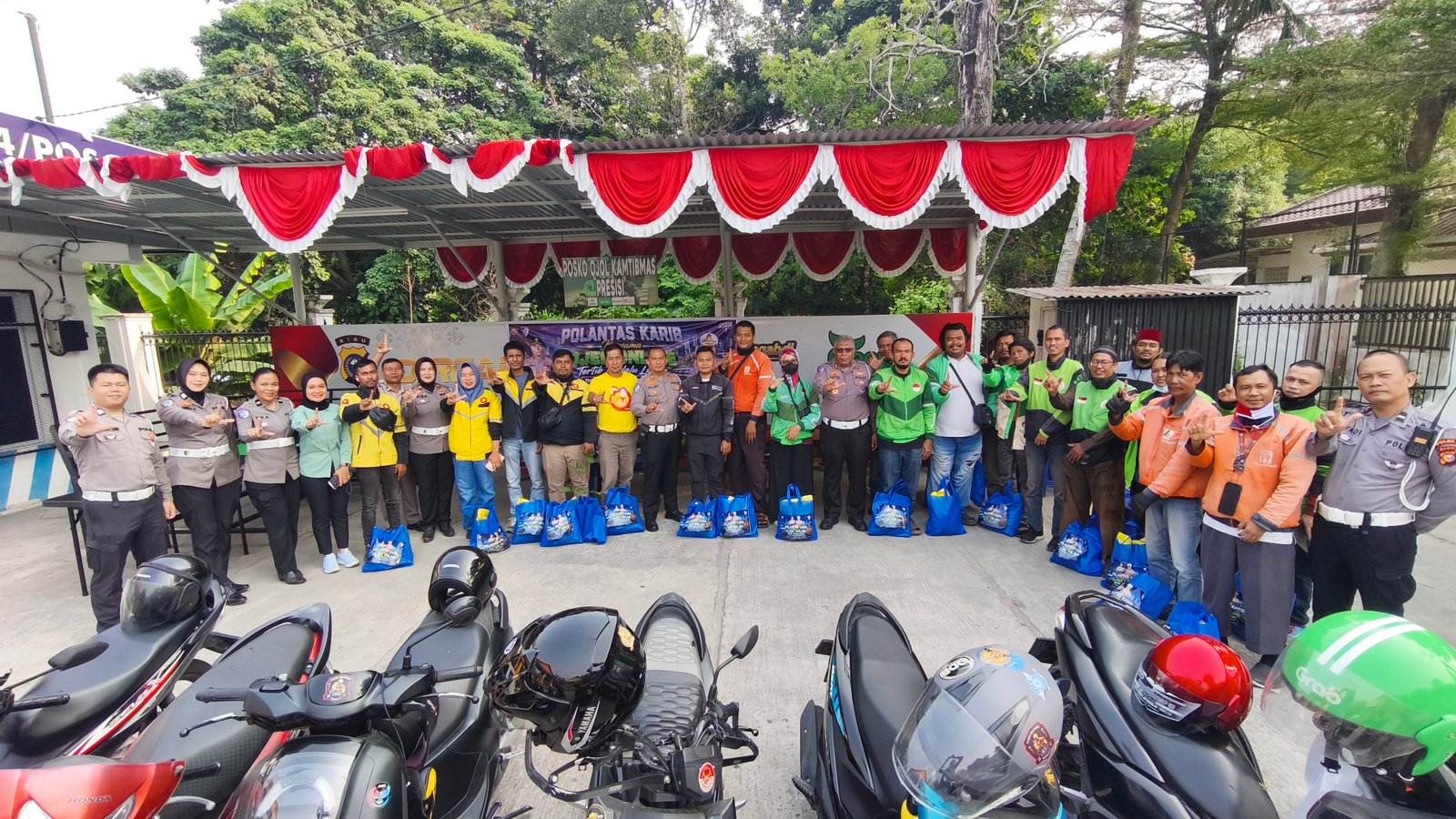 Jelang Hari Keselamatan Berlalu Lintas 2026, Polantas Karib Rangkul Ojol: Edukasi Keselamatan hingga Green Policing