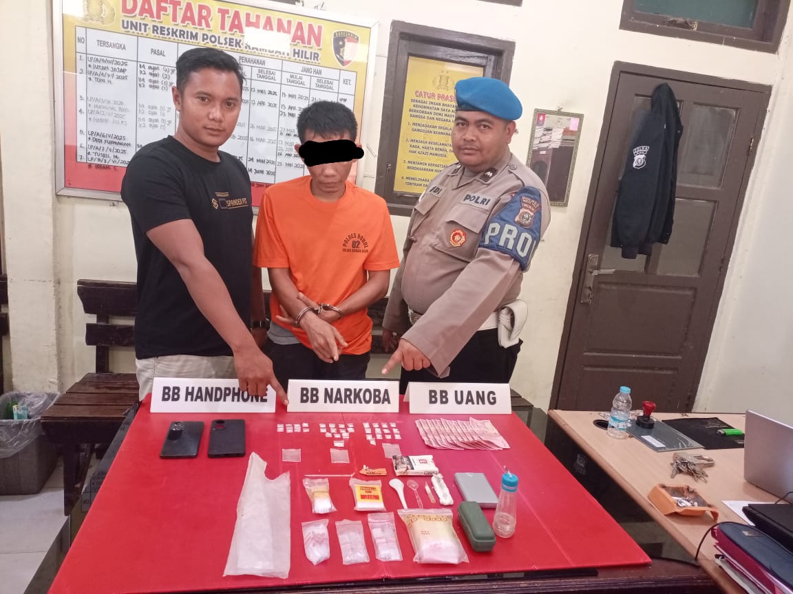 Dibawah Komando Kapolsek Ipda Jonnes,S.H, Polsek Rambah Hilir Berhasil Amankan Resedivis Pelaku Tindak Pidana Narkotika