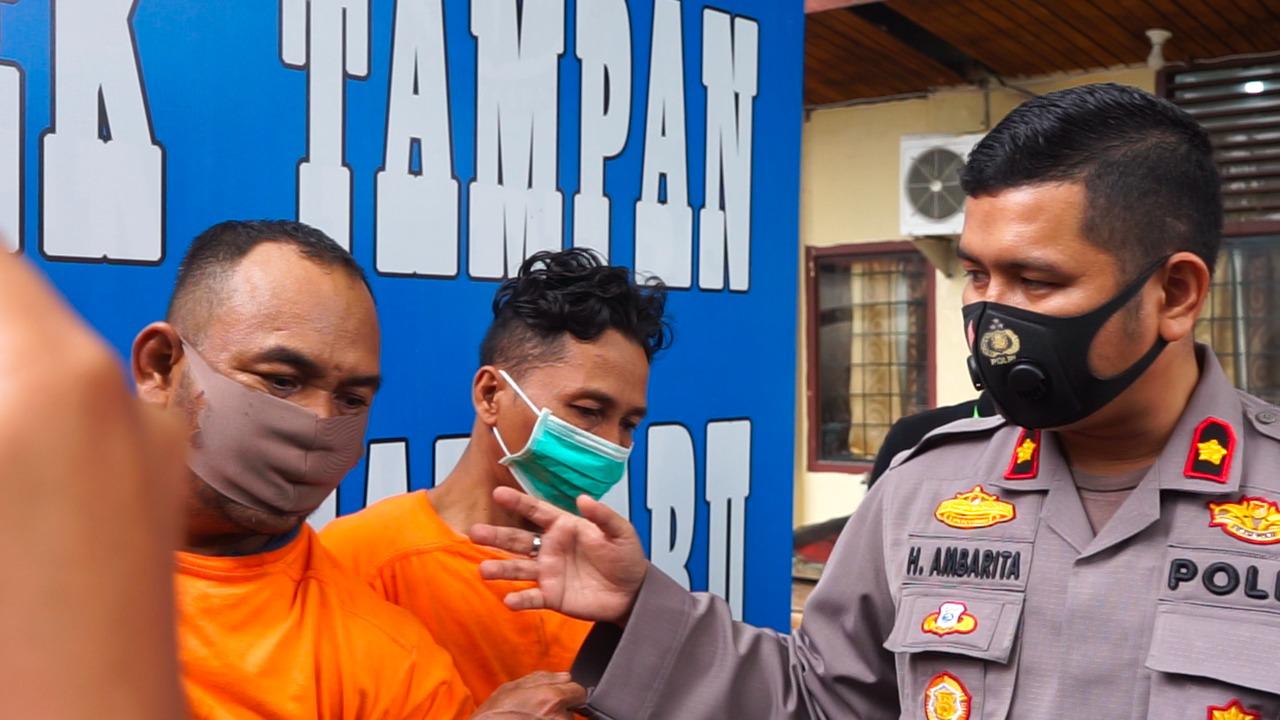 Pelaku Curas Yang Tewaskan Korban IRT, Berhasil Digulung Unit Reskrim Polsek Tampan