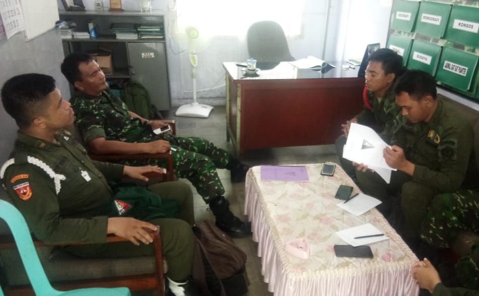 Pasiter Kodim 0301/Pekanbaru Menerima Kedatangan Rombongan Resimen Mahasiswa Satuan 045/Indra Jaya UNILAK