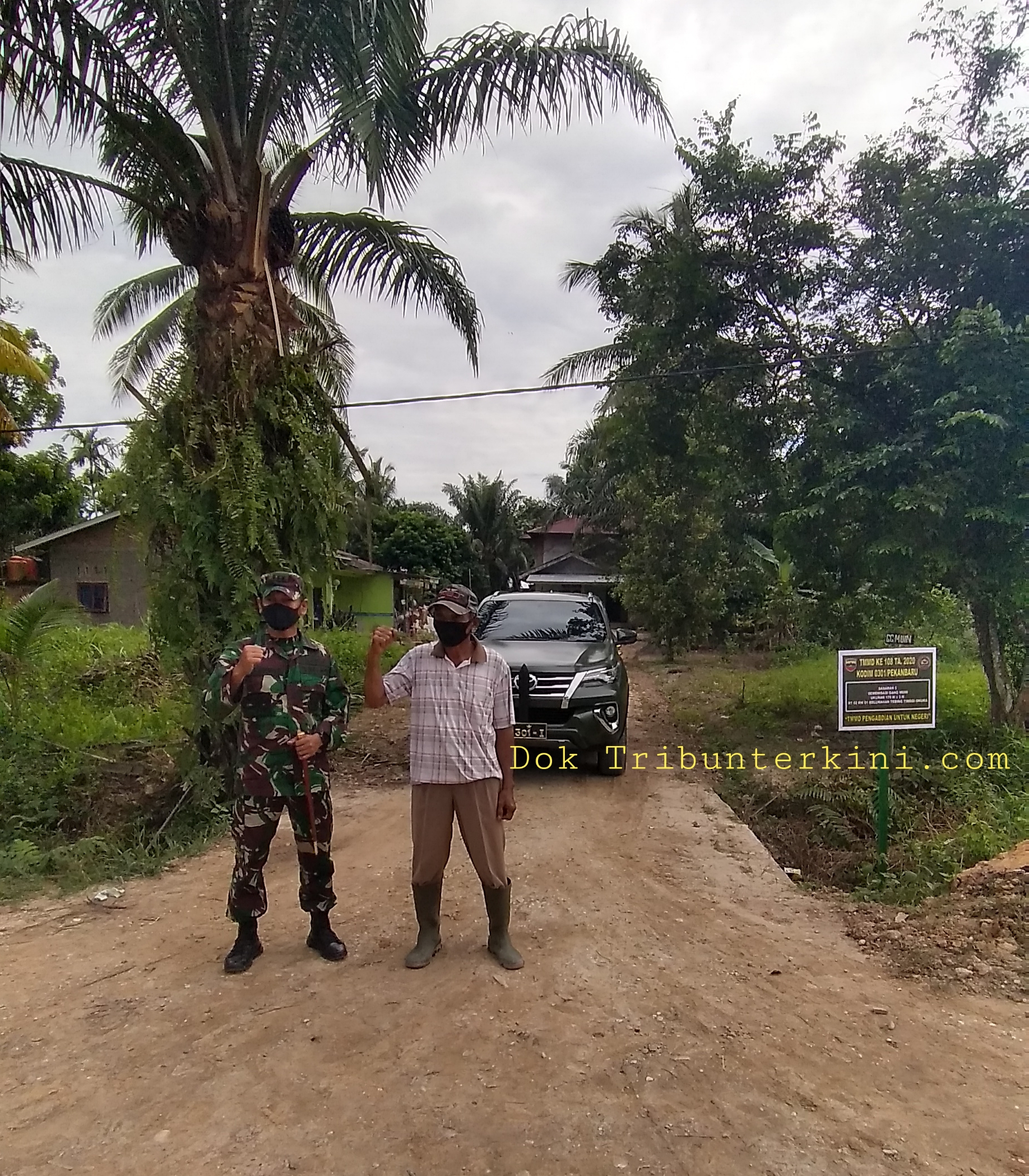 Giat TMMD Ke 108 di Rumbai Pesisir, Ketua RW 01 Kelurahan Tebing Tinggi Okura Ucapkan Terima Kasih Kepada Dandim 0301/PBR