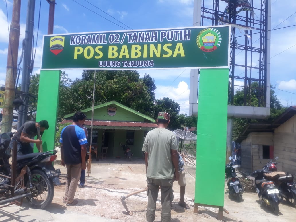 Babinsa Ujung Tanjung Rohil Goro Dengan Warga Untuk Bina Silaturahmi