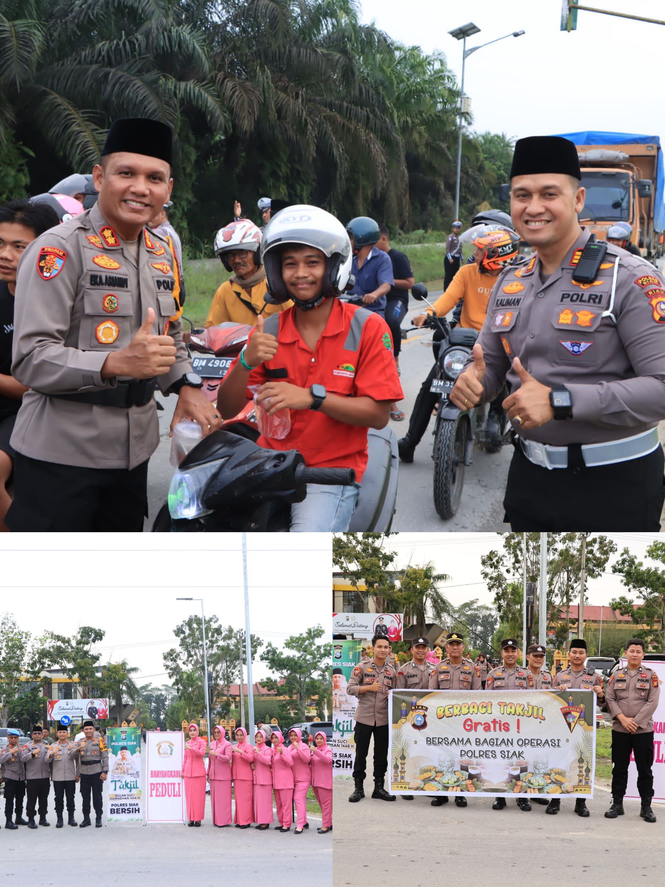 Polres Siak Gelar Kegiatan Berbagi Takjil Dalam Rangka Operasi Tertib Ramadan Lancang Kuning - 2025