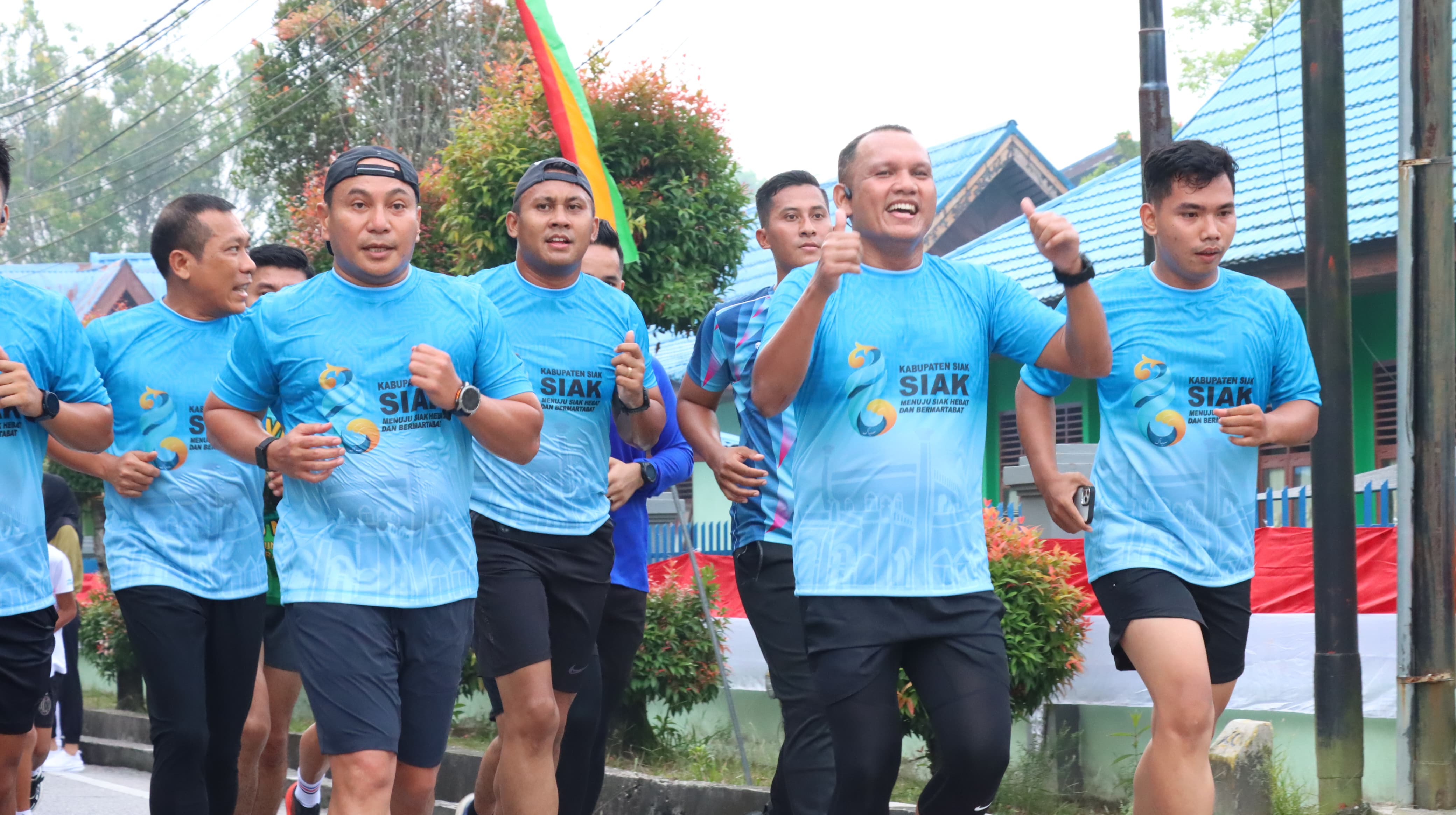Ribuan Peserta Meriahkan Siak Fun Run 5K Dan 10K, Kapolda Riau Bersama Forkopimda Turut Berlari Rayakan HUT Kabupaten Siak Ke-26
