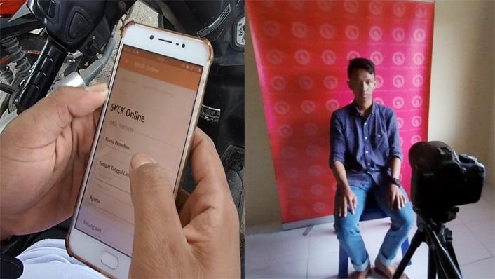 Buat SKCK Di Polres Tulang Bawang Cukup Dengan Gunakan HP Android, Begini Caranya