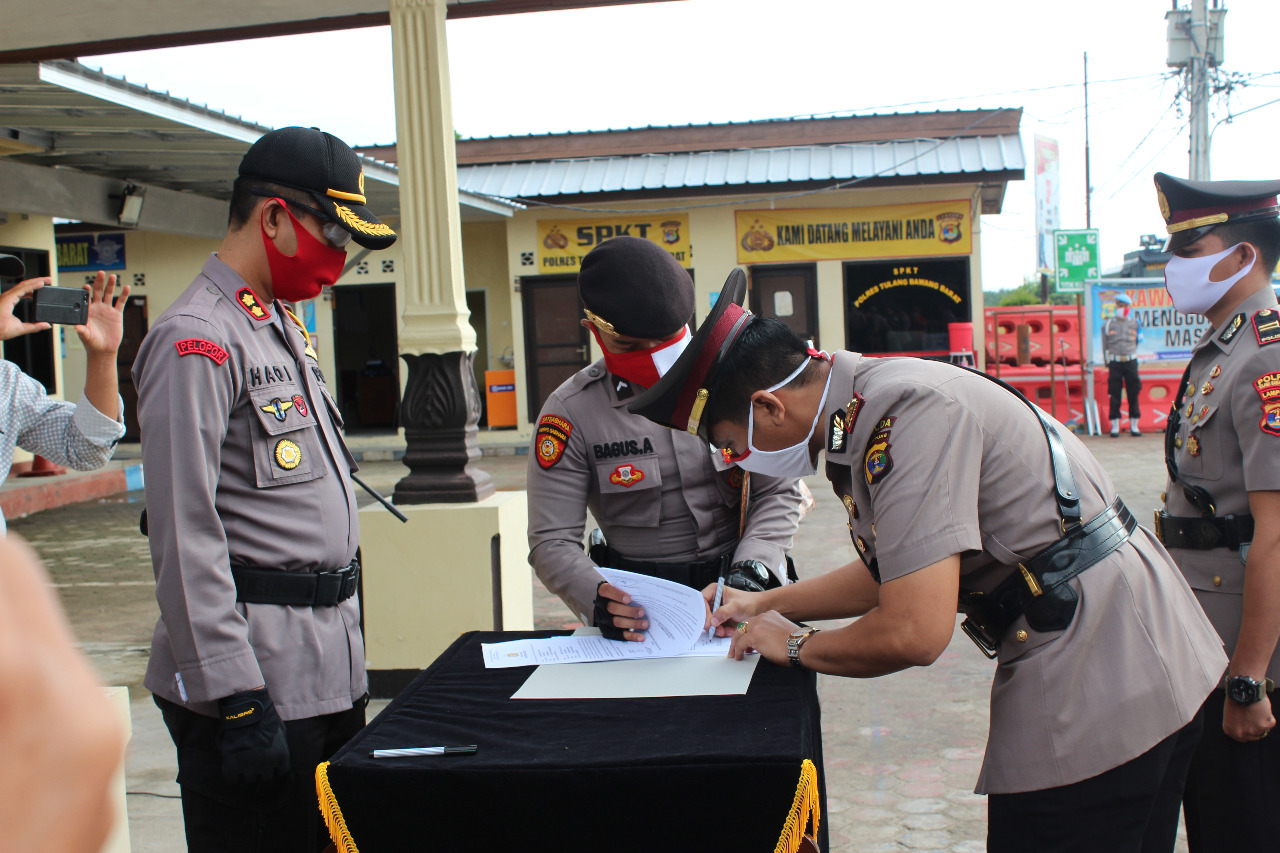 Polres Tubaba Gelar Ucapara Sertijab Dua Kasat