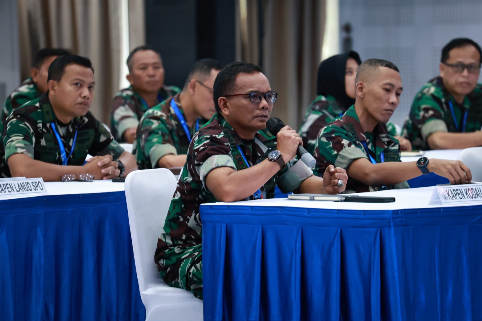 Kapen Kodau I Hadiri Rakornispen, Perkuat Informasi Strategis