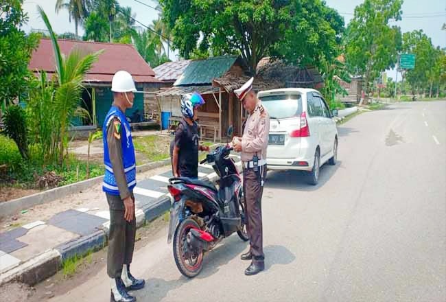 Sampai Hari ini, Lantas Polsek Bangko Tilang 196 Kendaraan dalam Operasi Zebra