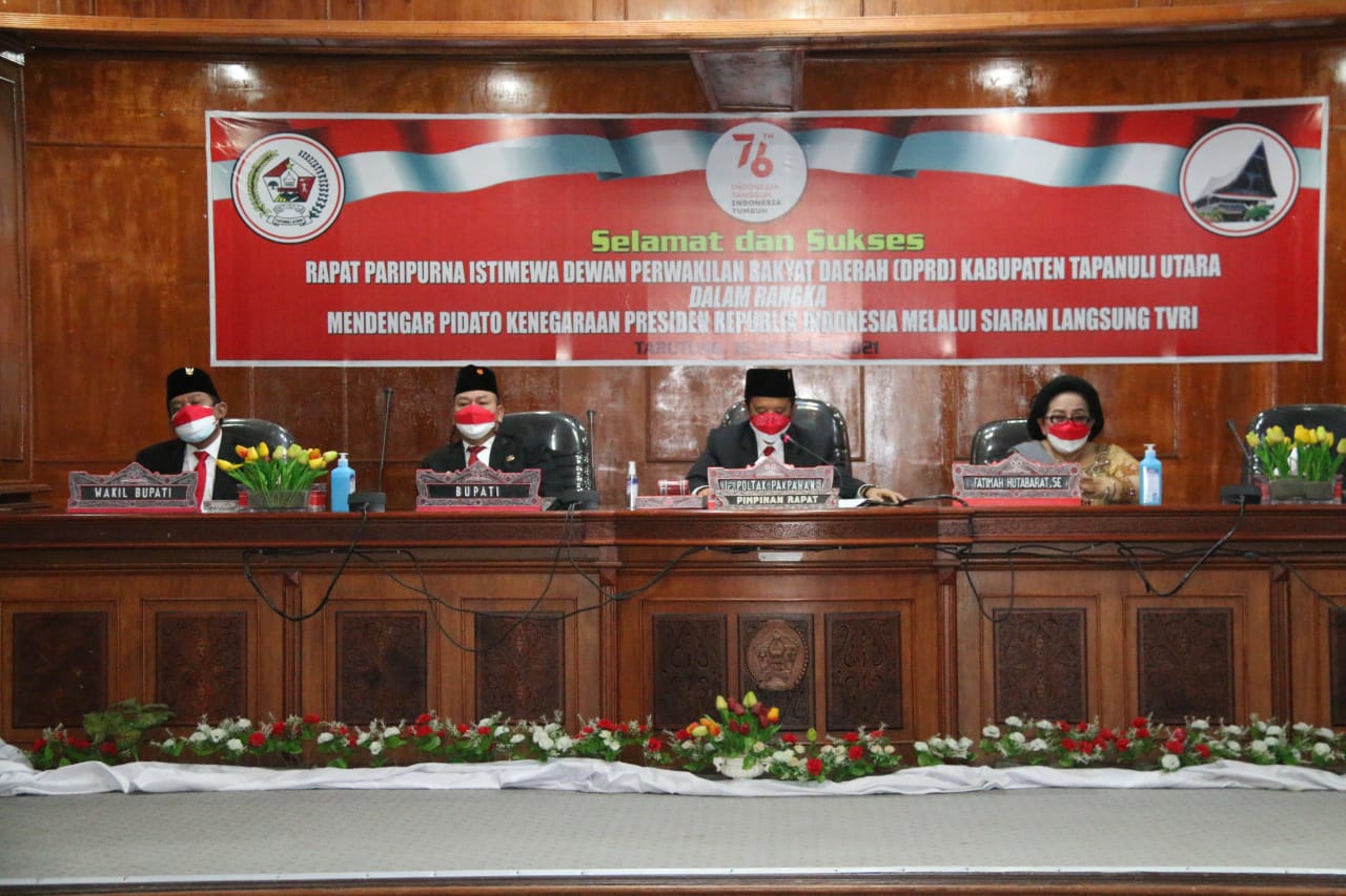 Bupati Taput Hadiri Acara Pidato Kenegaraan Presiden Republik Indonesia