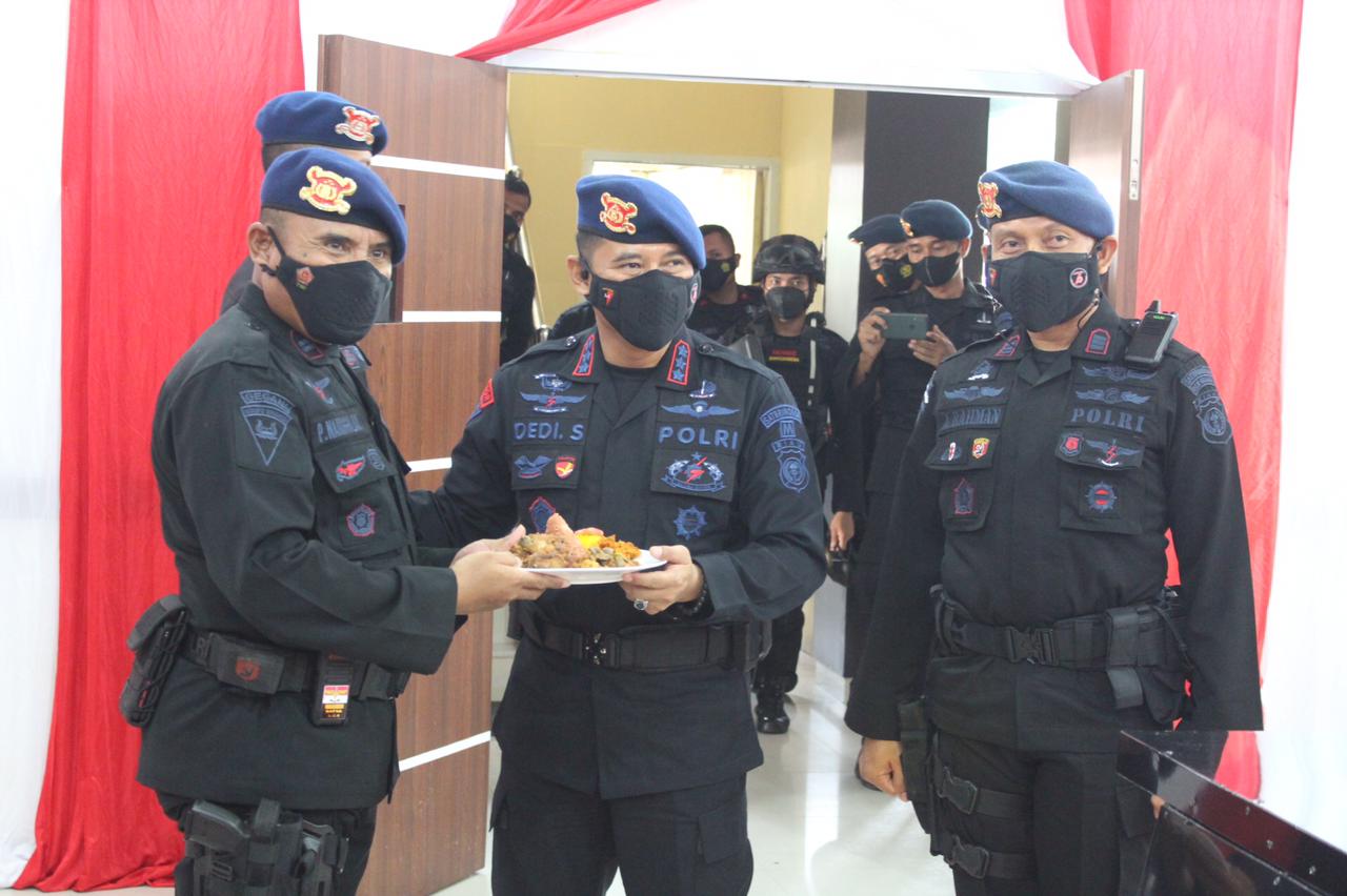 Peringati HUT Pasukan Gegana Ke-47, Satuan Brimob Polda Riau Gelar Syukuran