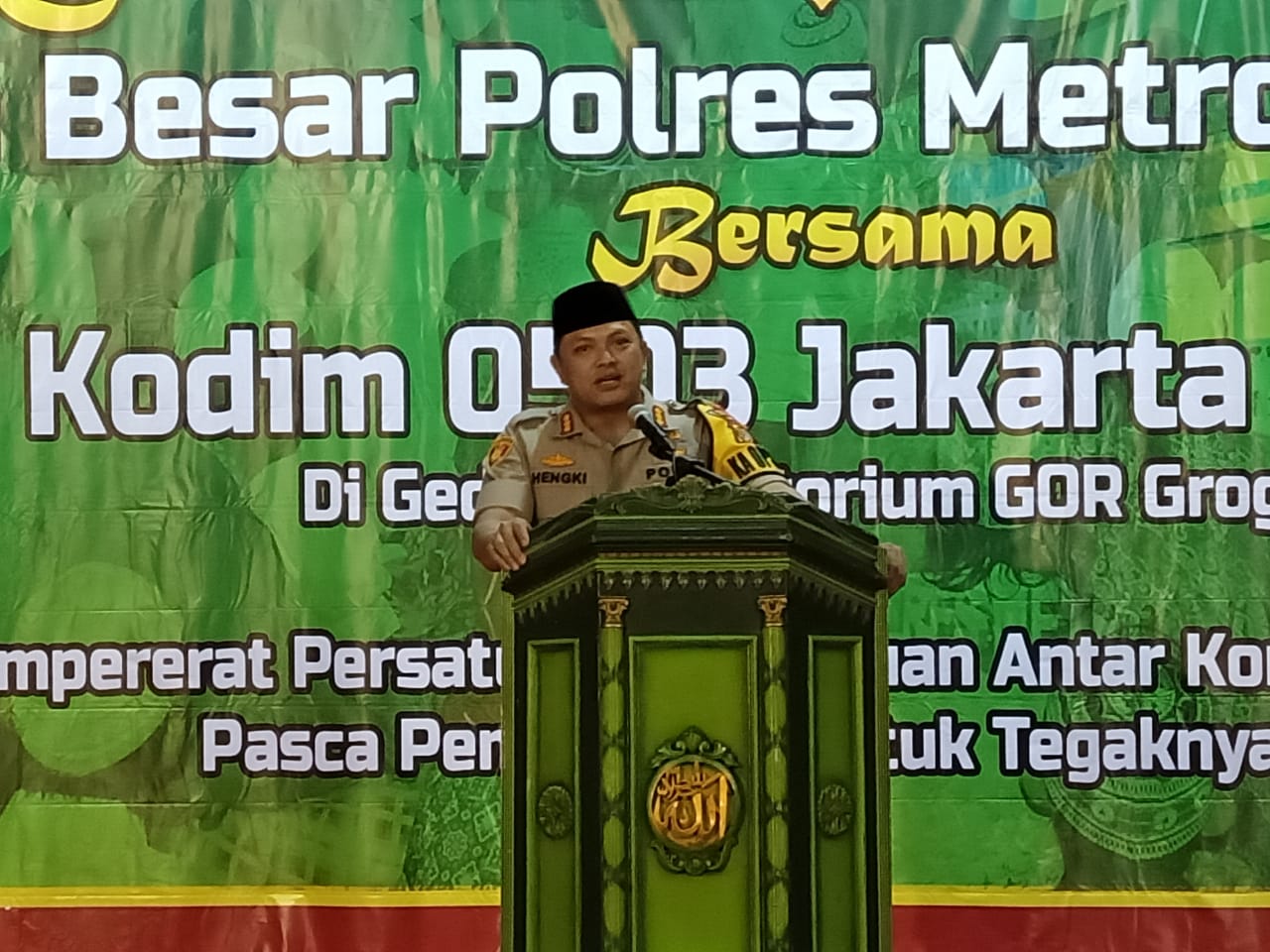 Polres Jakbar Bersama Kodim 0503/JB Menggelar Pengajian dan Doa Bersama